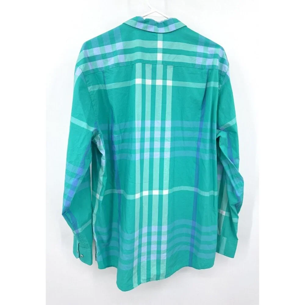 Southern Tide Shirt Mens XL Performance Green Plaid Button Up Trim Fit - Picture 3 of 4